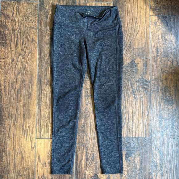 Athleta Leggings.  Black/gray Size S (F) - Picture 1 of 8